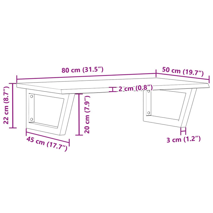 Badkamer wandschap staal en massief eikenhout