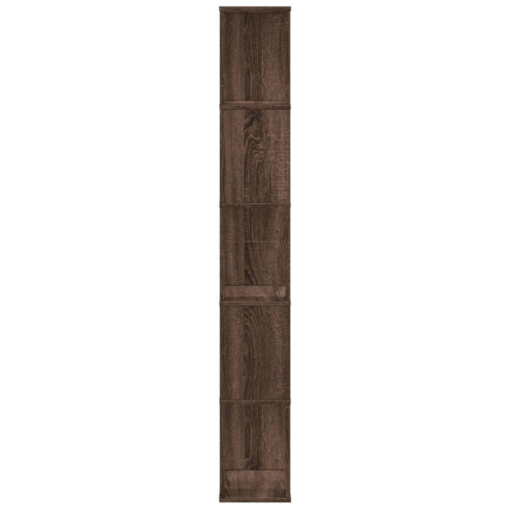 Boekenkast 5-laags 45x23,5x162,5 cm hout bruin eikenkleurig