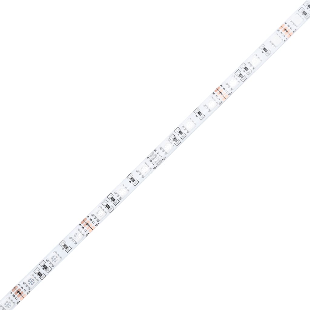 Nachtkastjes met LED's 2 st wandgemonteerd wit