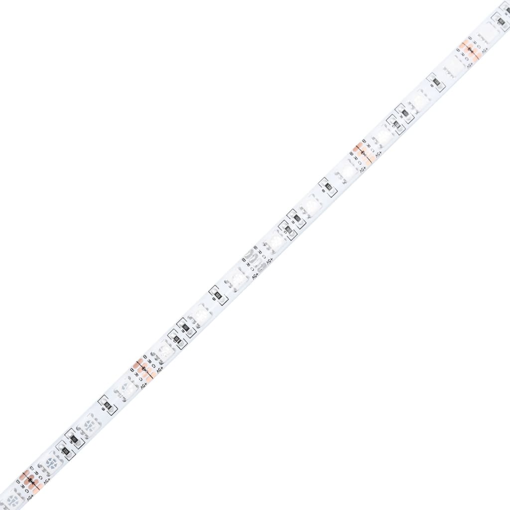 Nachtkastjes met LED's 2 st wandgemonteerd betongrijs