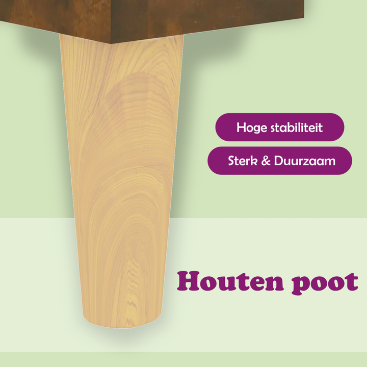 Hoge kast 70x31x115 cm bewerkt hout gerookt eikenkleurig