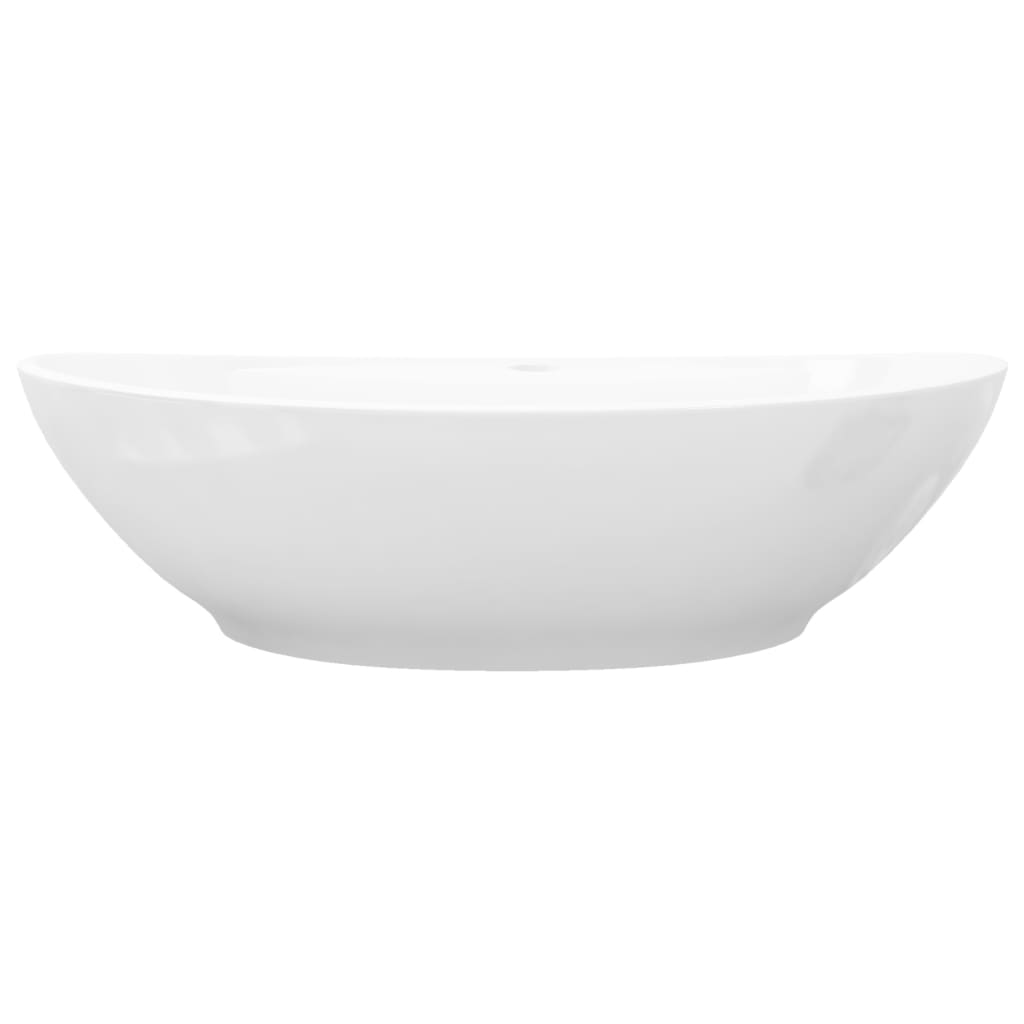 140678 Luxury Ceramic Basin Oval with Overflow and Faucet Hole - Griffin Retail