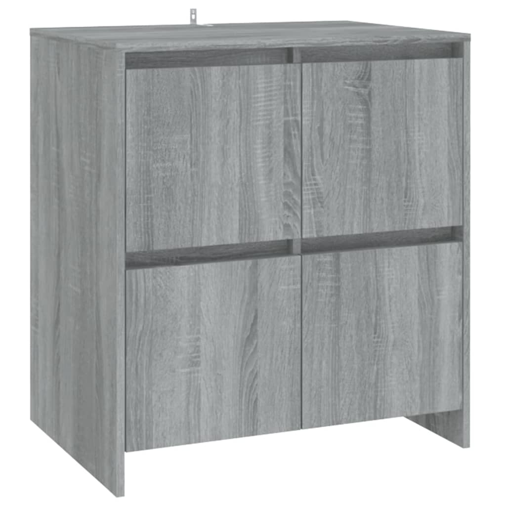 2 st Dressoirs bewerkt hout grijs sonoma eikenkleurig - Griffin Retail
