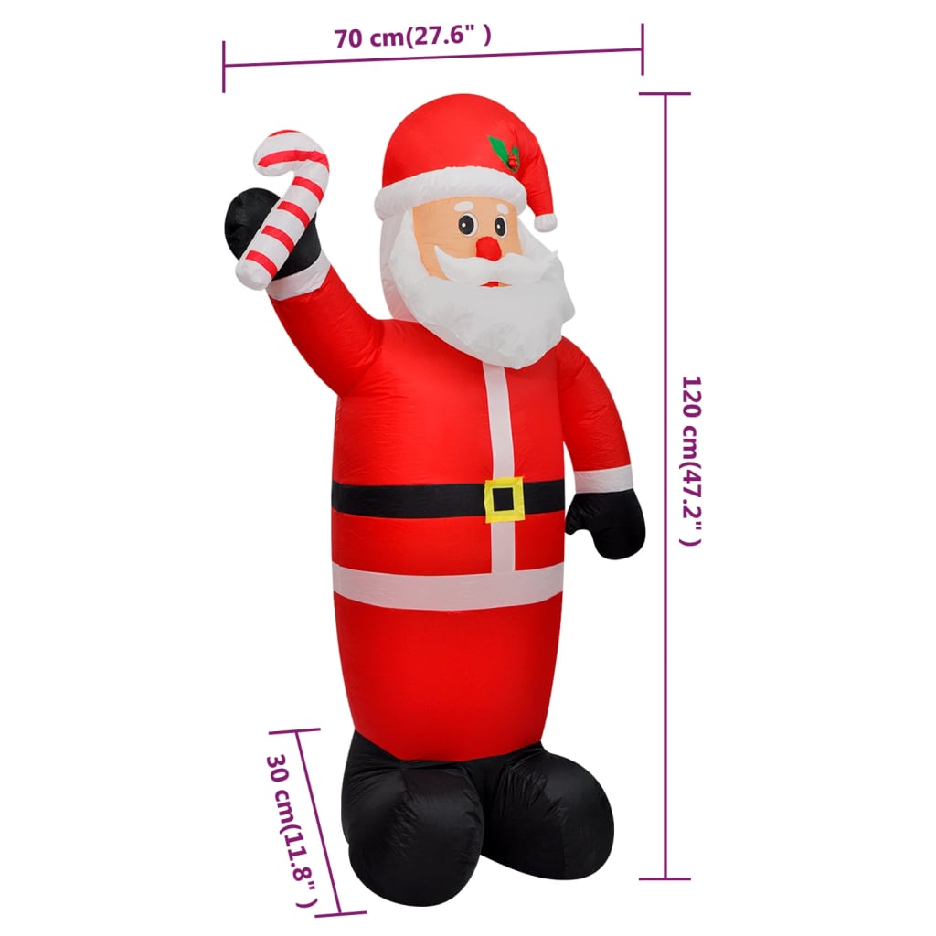 242359 Inflatable Santa Claus 120 cm - Griffin Retail