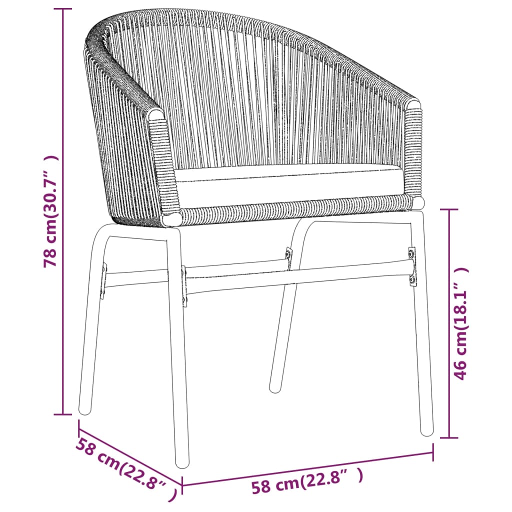 3-delige Tuinset bruin - Griffin Retail