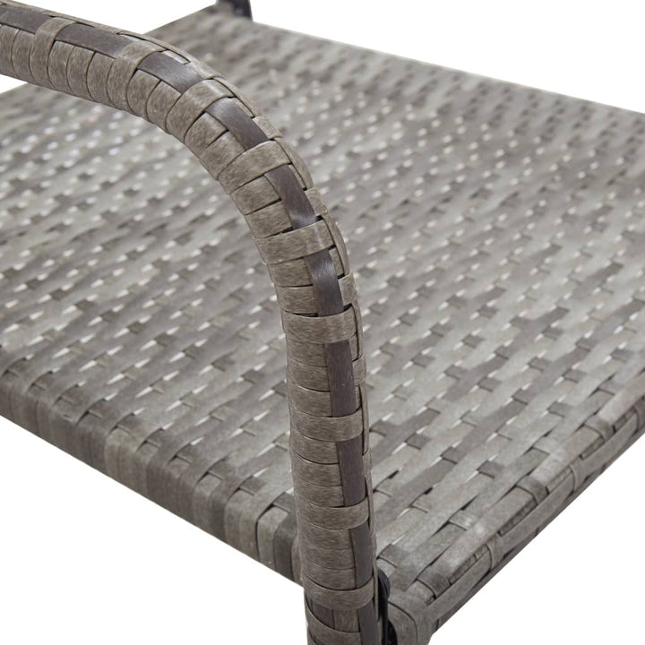 3-delige Tuinset poly rattan antracietkleurig en grijs - Griffin Retail