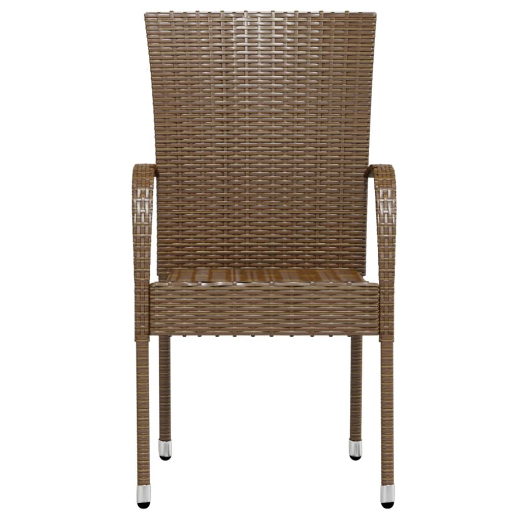 3-delige Tuinset poly rattan bruin - Griffin Retail