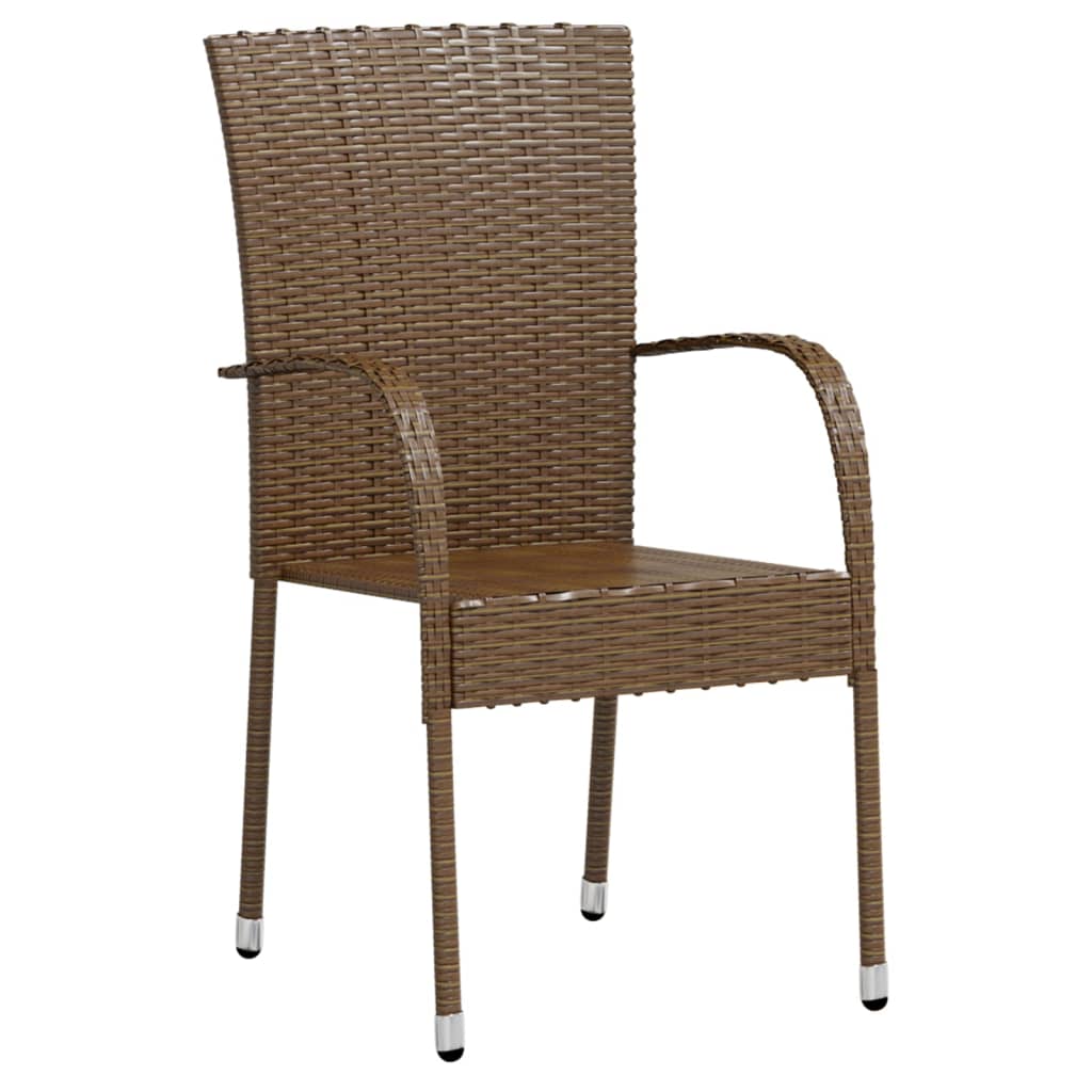 3-delige Tuinset poly rattan bruin - Griffin Retail