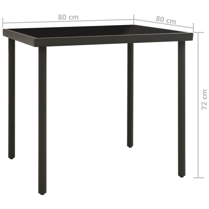 3-delige Tuinset staal - Griffin Retail