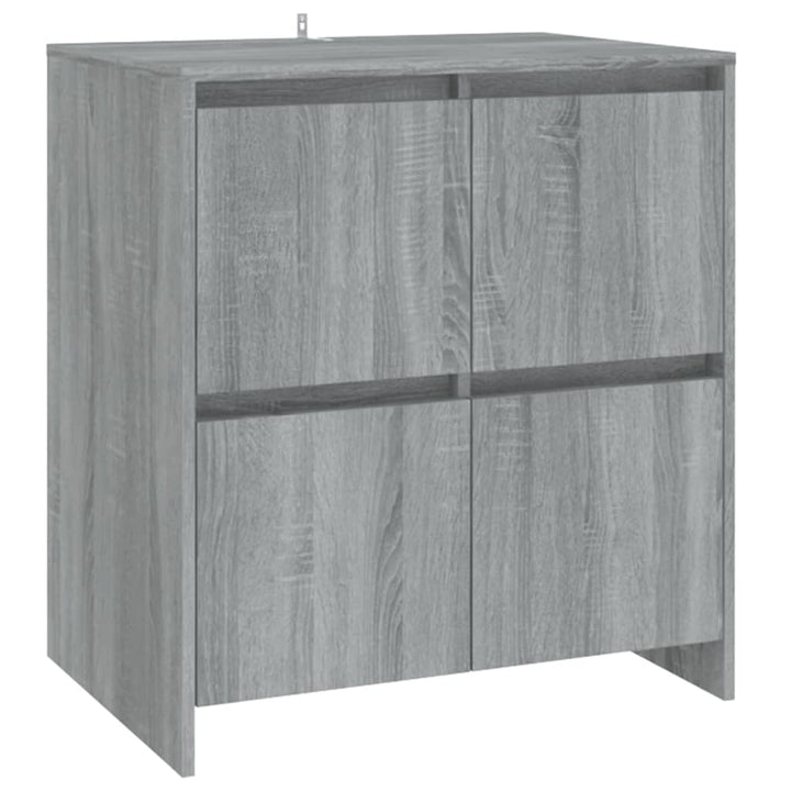 3 st Dressoirs bewerkt hout grijs sonoma eikenkleurig - Griffin Retail