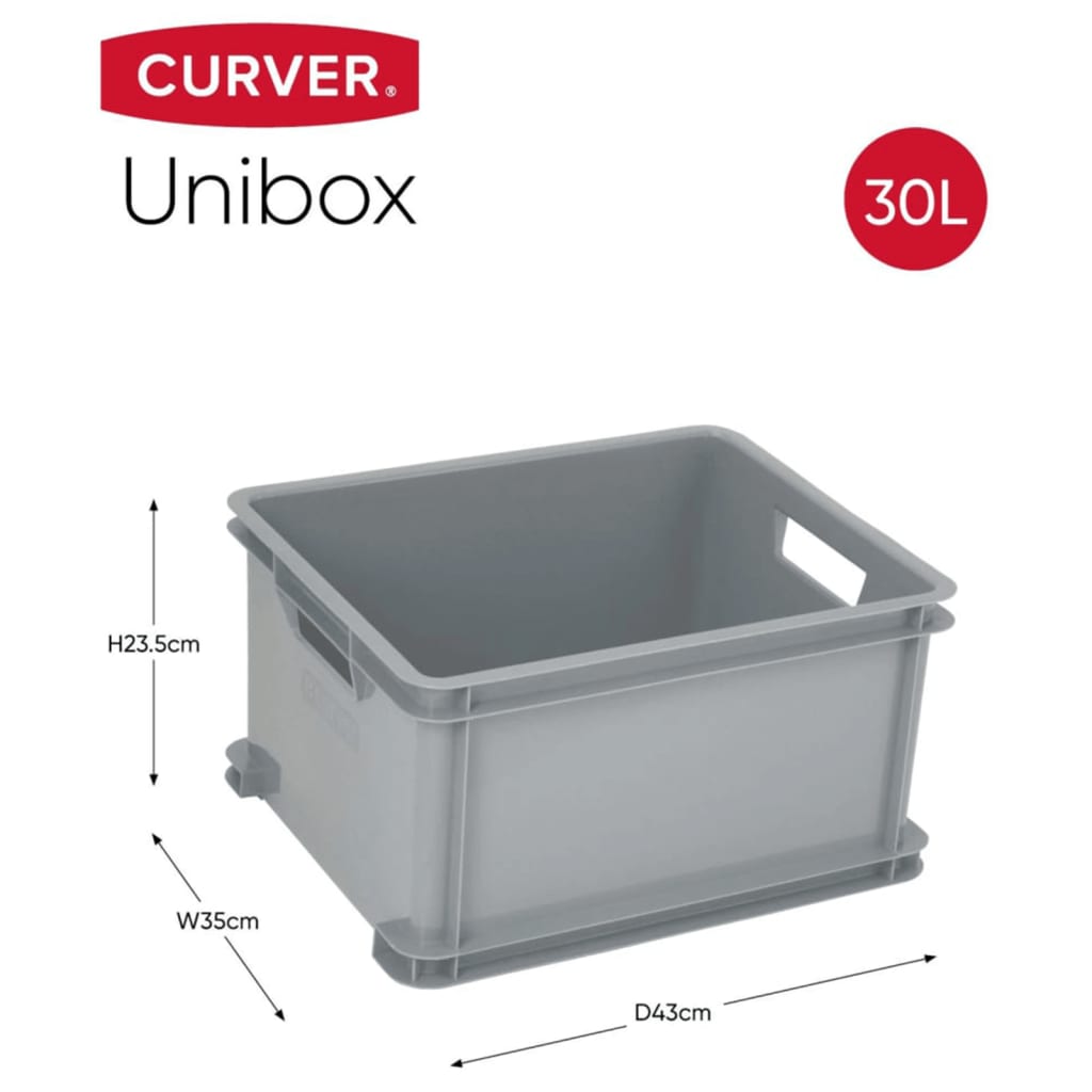 Curver Opbergbox Unibox L 30 L grijs