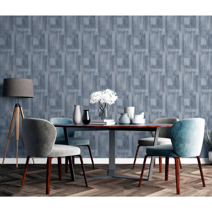 DUTCH WALLCOVERINGS Behang Wood grijs