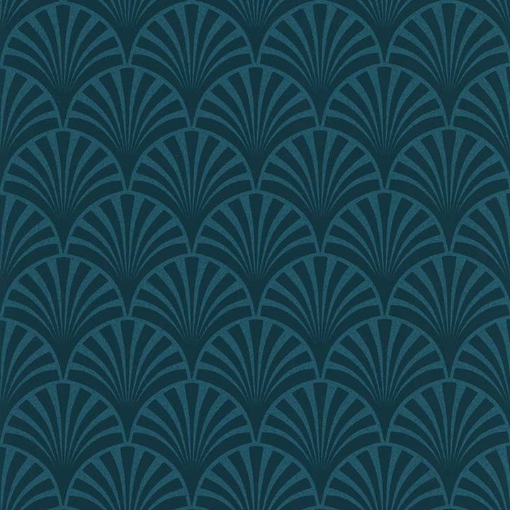 couleurs & matières Behang 20's Pattern Artdeco blauw