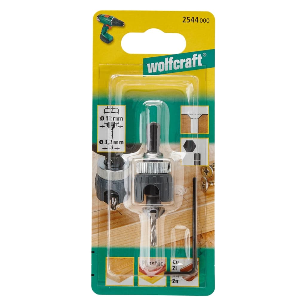 wolfcraft Verzinkboor metaal 2544000