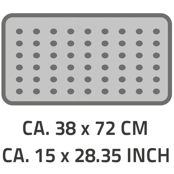 RIDDER Badmat anti-slip PlattfuøŸ 72x38 cm grijs 67087