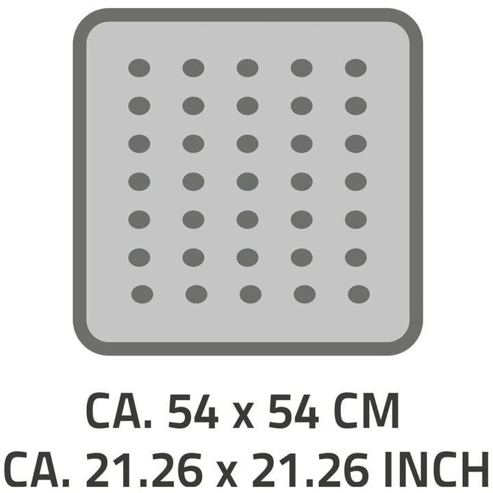 RIDDER Douchemat anti-slip PlattfuøŸ 54x54 cm grijs 67287
