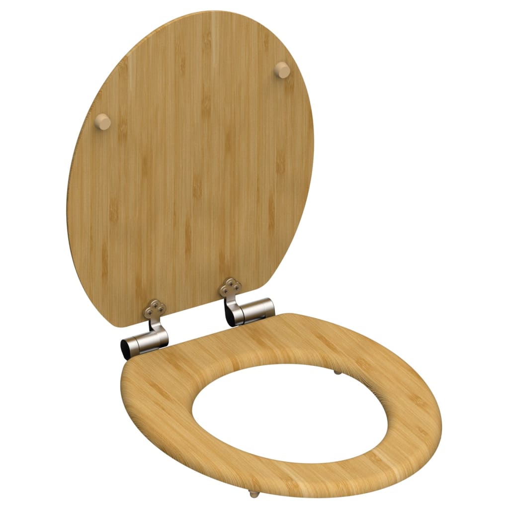 SCHÜTTE Toiletbril met soft-close NATURAL BAMBOO