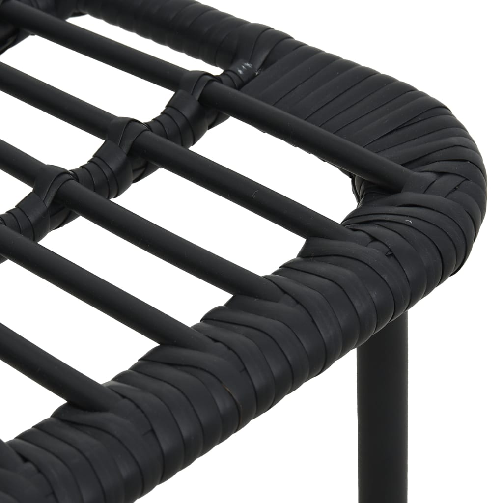 5-delige Tuinset poly rattan en glas - Griffin Retail