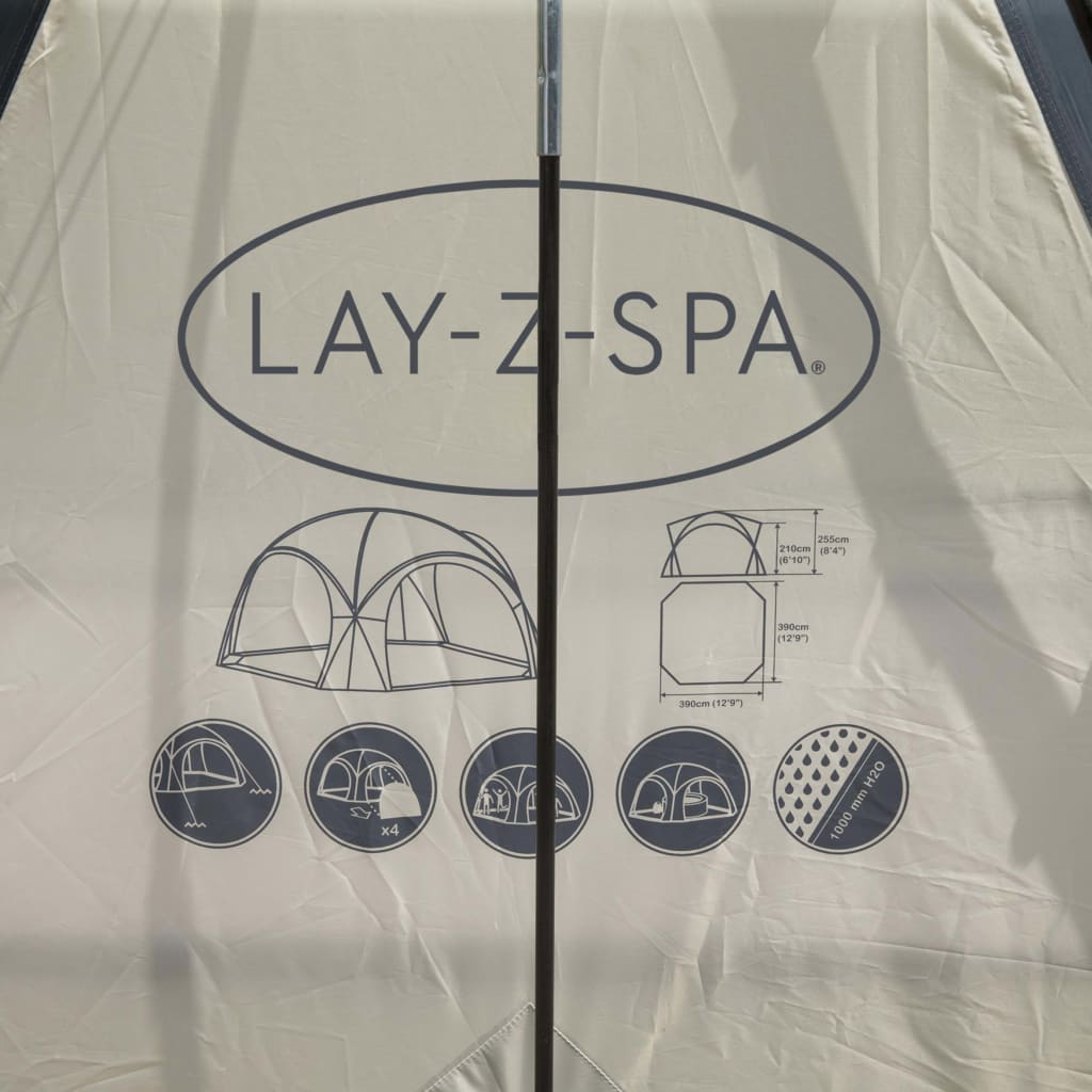 Bestway Koepeltent Lay-Z-Spa voor bubbelbaden 390x390x255 cm