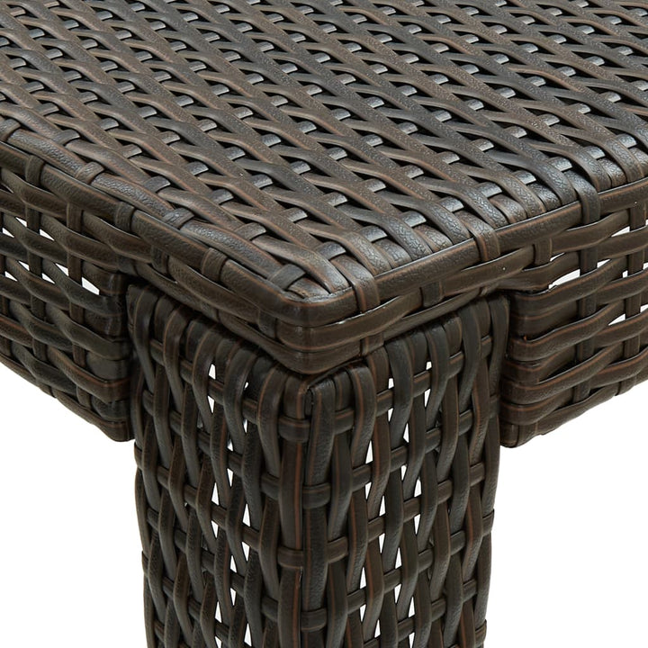 7-delige Tuinbarset met armleuningen poly rattan bruin - Griffin Retail