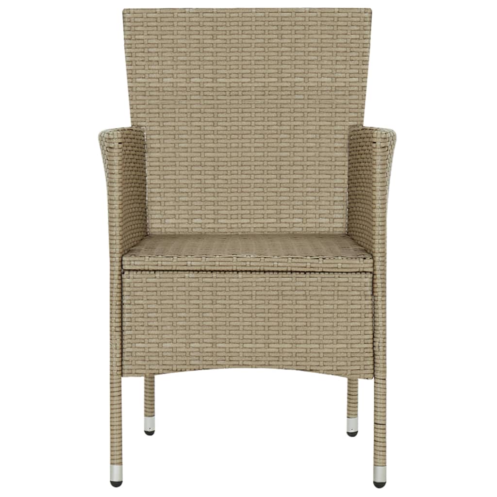 7-delige Tuinset poly rattan beige - Griffin Retail