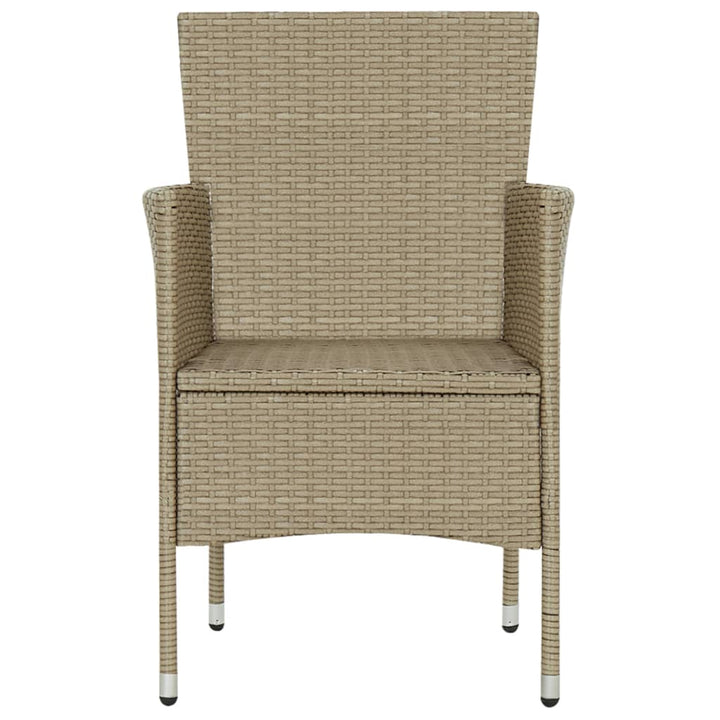 7-delige Tuinset poly rattan beige - Griffin Retail