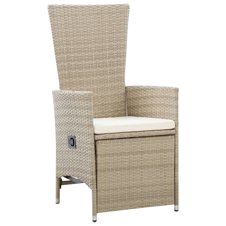 7-delige Tuinset poly rattan beige - Griffin Retail