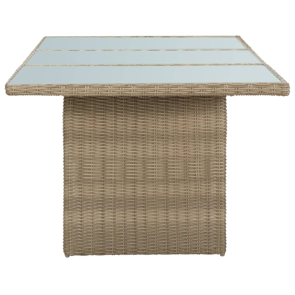 7-delige Tuinset poly rattan bruin - Griffin Retail