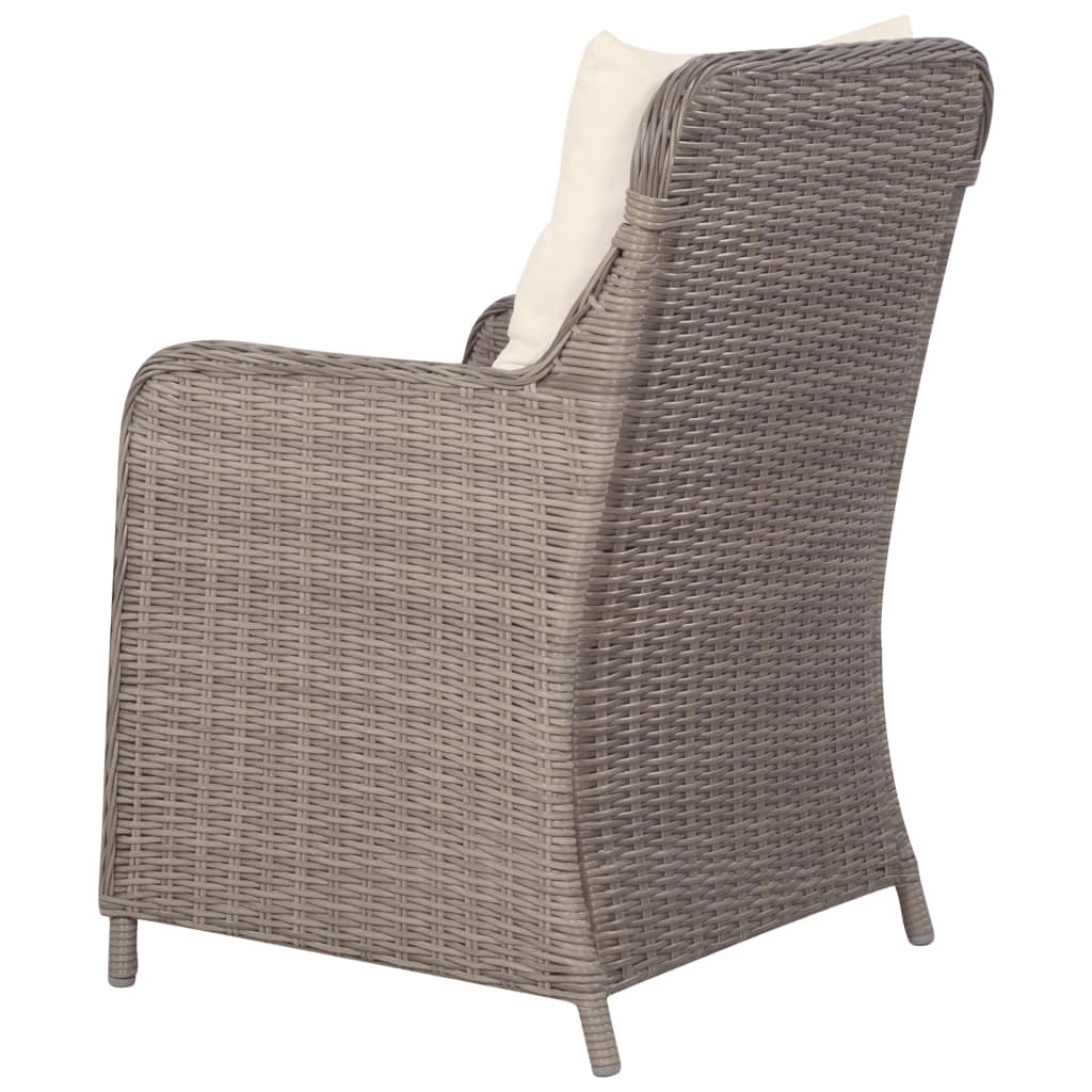 7-delige Tuinset poly rattan bruin - Griffin Retail