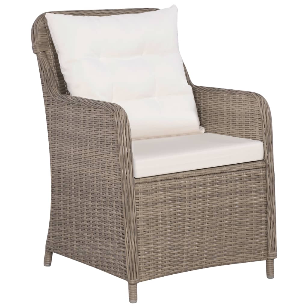 7-delige Tuinset poly rattan bruin - Griffin Retail