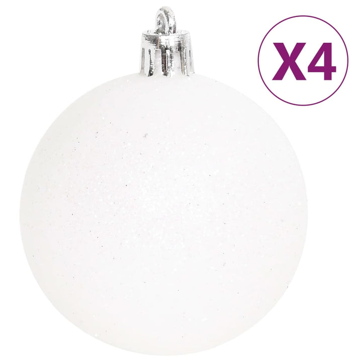 70-delige Kerstballenset zilver en wit - Griffin Retail