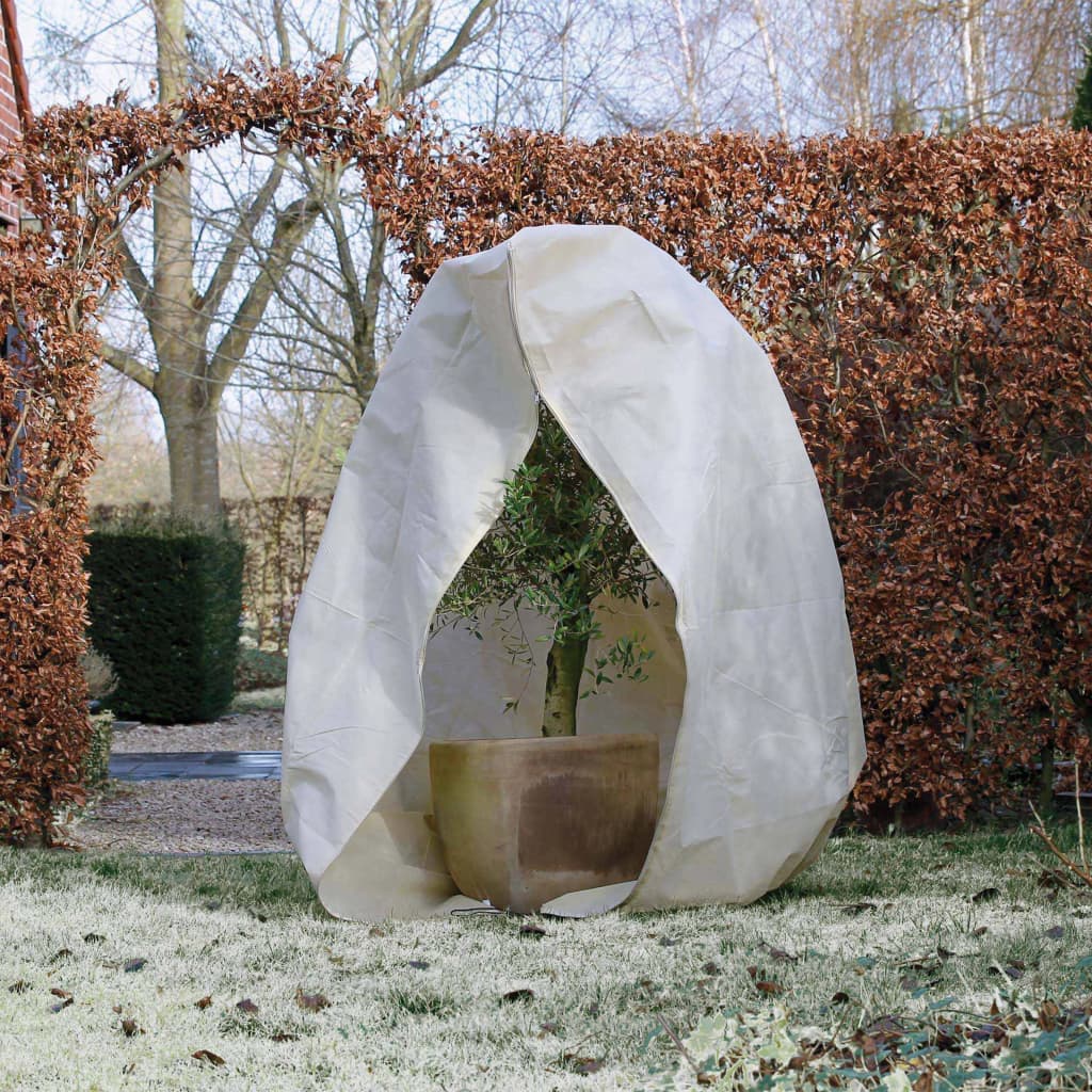 Nature Winterhoes met rits 70 g/m² 2x1,5x1,5 m beige
