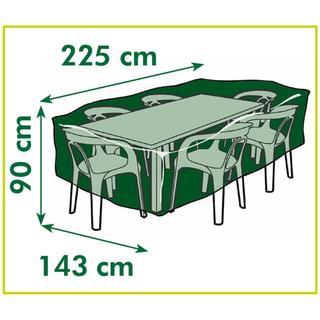 Nature Tuinmeubelhoes voor rechthoekige tafels 225x143x90 cm