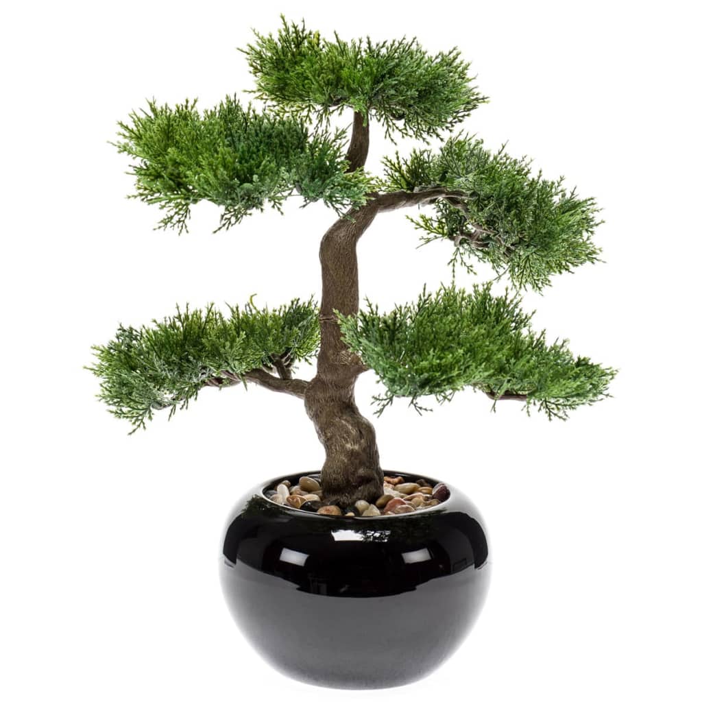 Emerald Kunstplant ceder bonsai groen 34 cm 420001