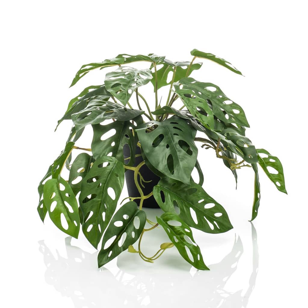 Emerald Kunstplant in pot Monkey monstera struik 55 cm