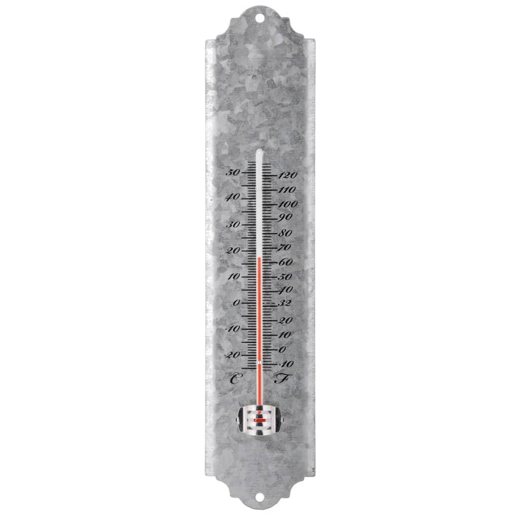 Esschert Design Wandthermometer 30 cm schrootzink OZ10