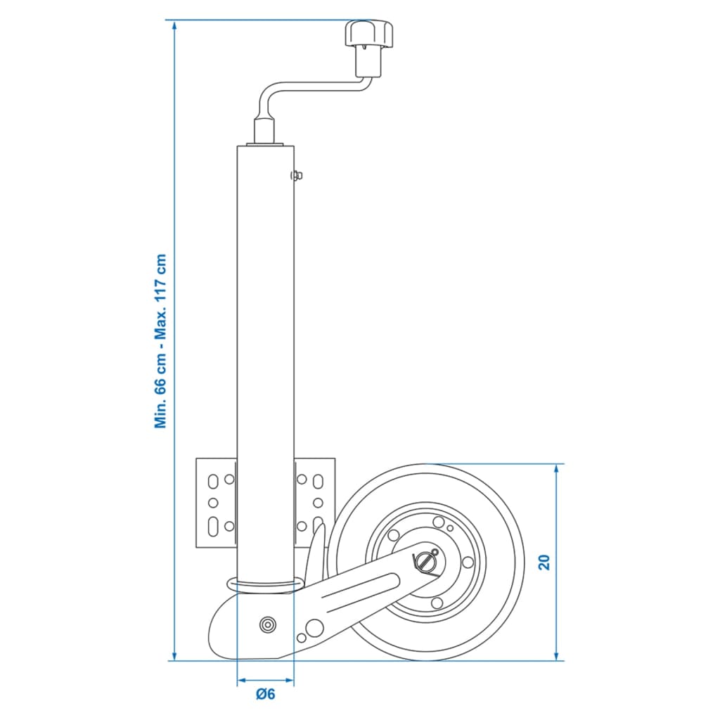 ProPlus Neuswiel 60 mm rubberen band 20 x 6 cm 341505