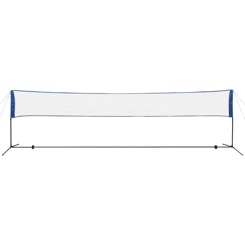 Badmintonnet met shuttles 600 x 155 cm