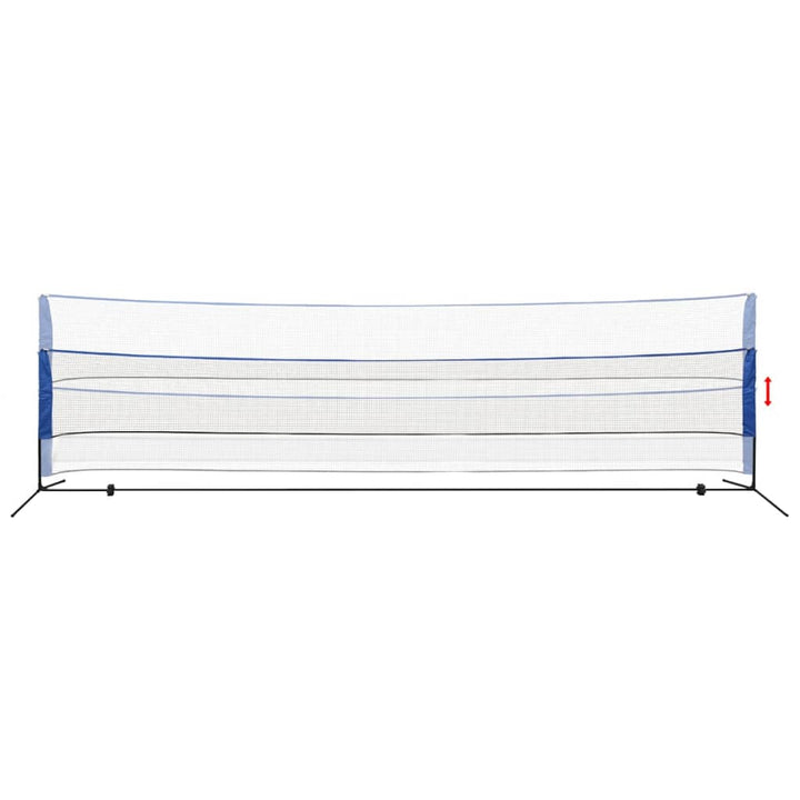 Badmintonnet met shuttles 600 x 155 cm