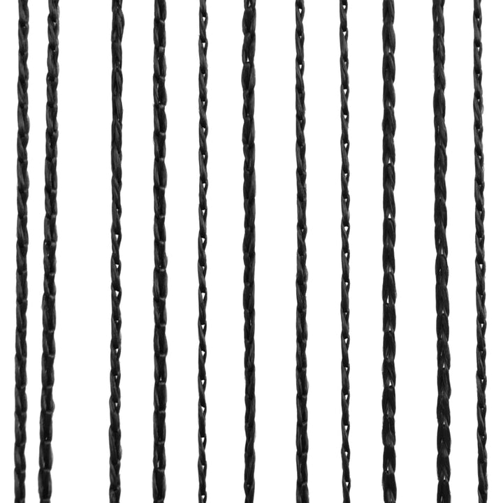 Draadgordijnen 2 st 100x250 cm zwart