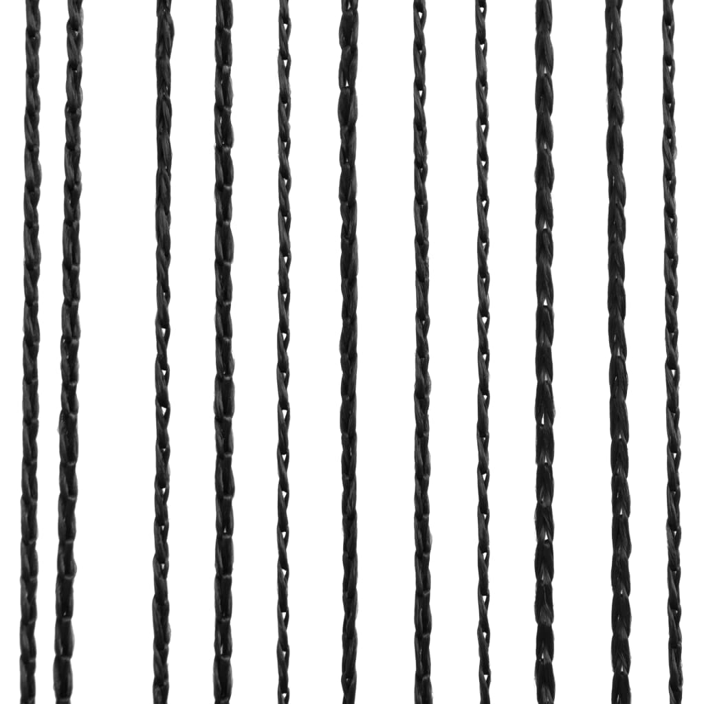 Draadgordijnen 2 st 140x250 cm zwart