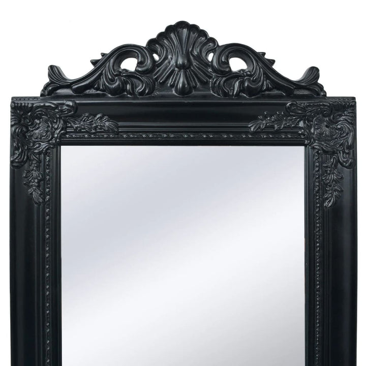 Vrijstaande spiegel Barokstijl 160x40cm zwart