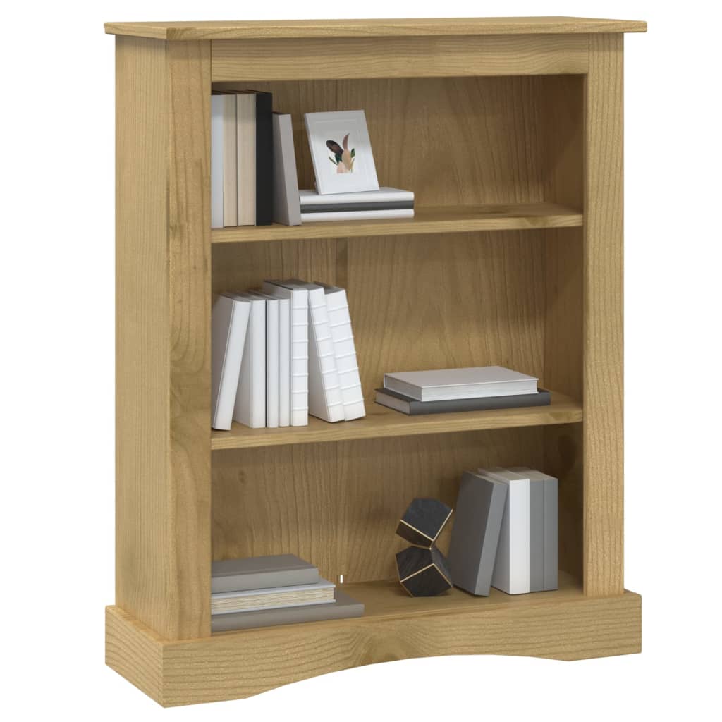 Boekenkast grenenhout met 3 planken Corona-stijl 81x29x100 cm