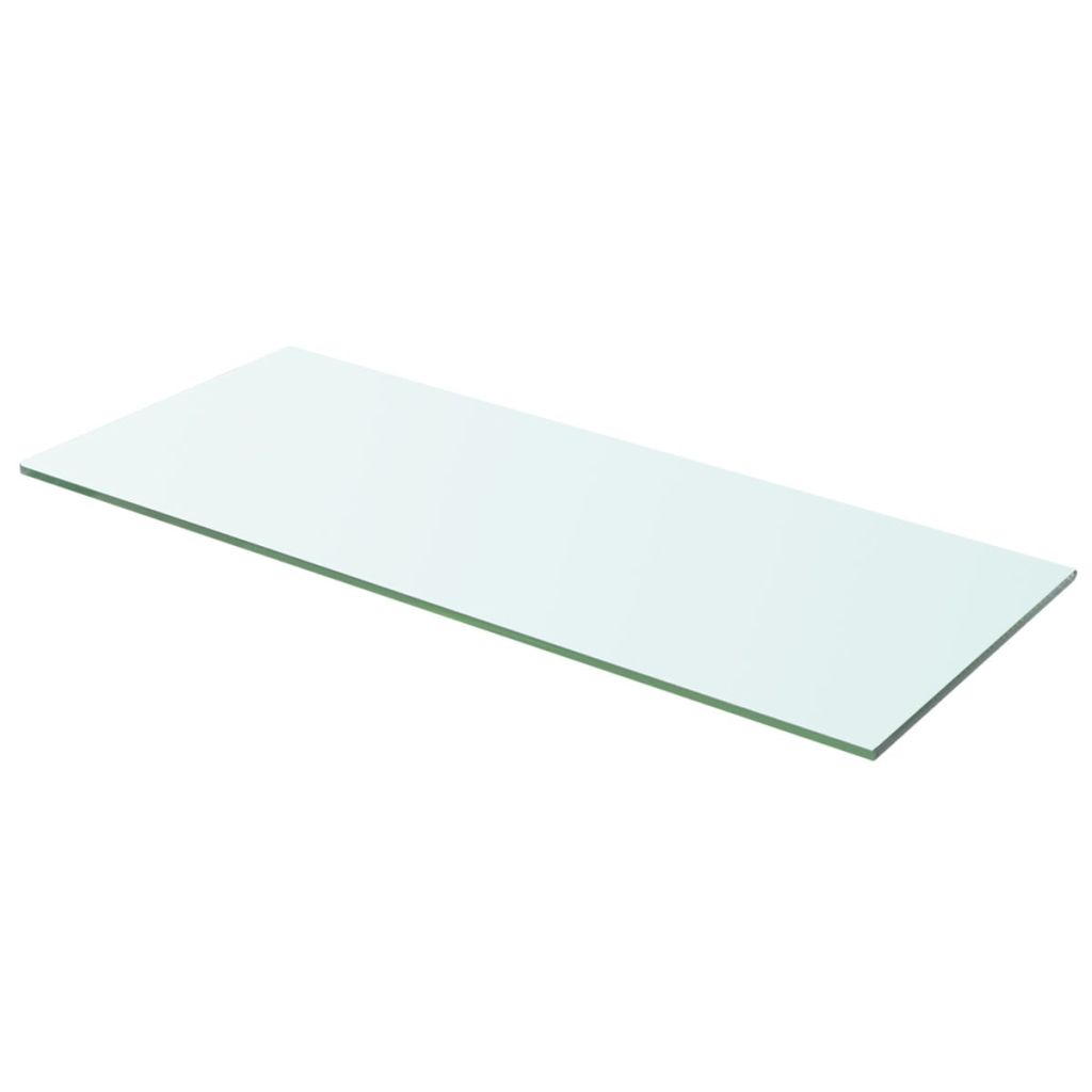 Wandschap transparant 60x20 cm glas