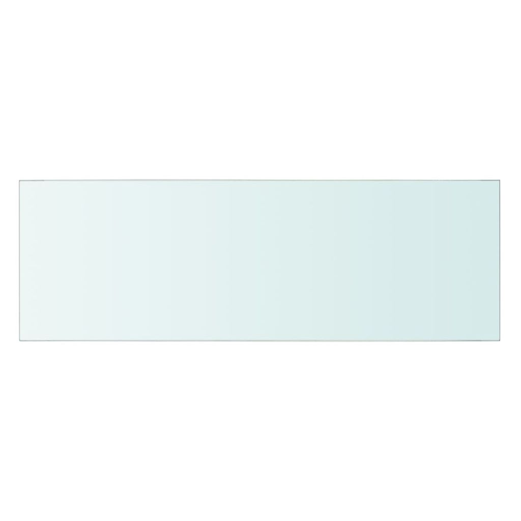 Wandschap transparant 60x20 cm glas