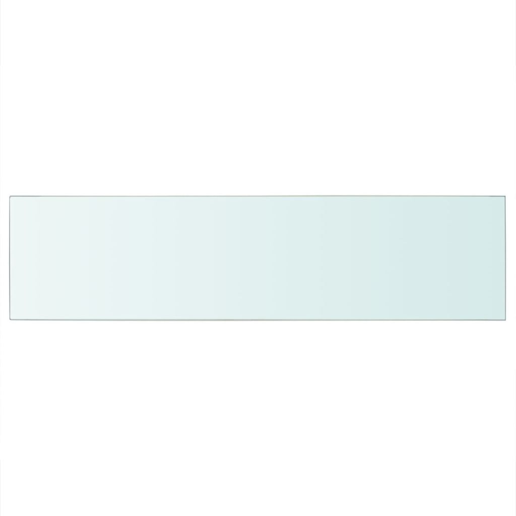 Wandschap transparant 100x25 cm glas