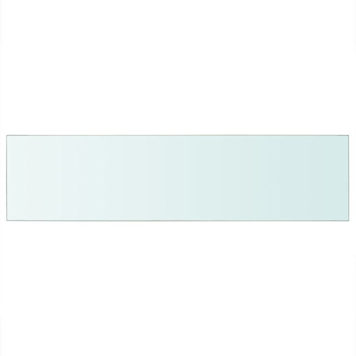 Wandschap transparant 100x25 cm glas