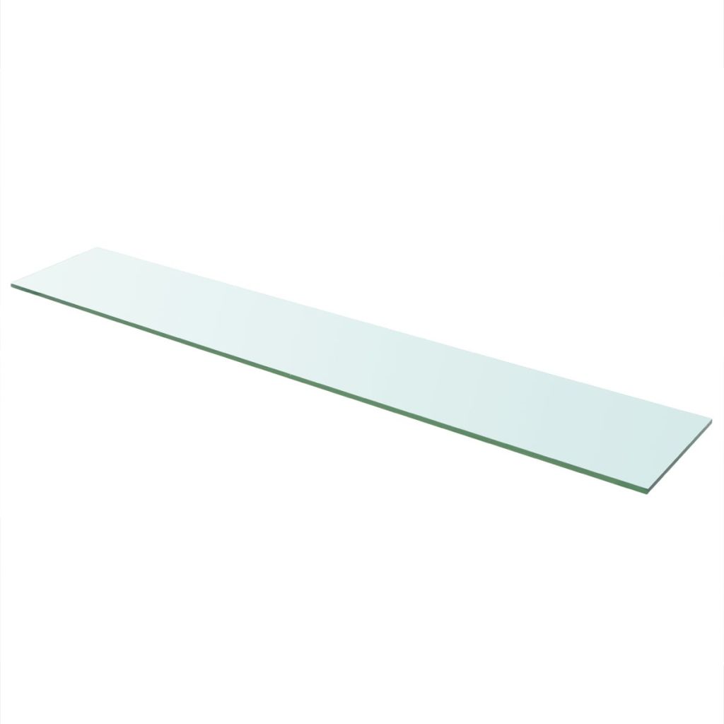 Wandschap transparant 110x20 cm glas