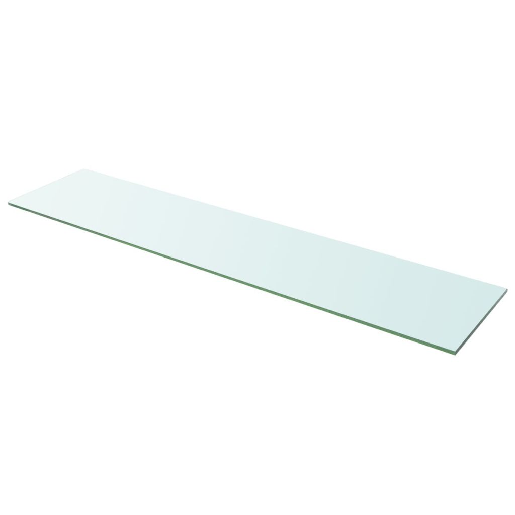 Wandschap transparant 110x25 cm glas