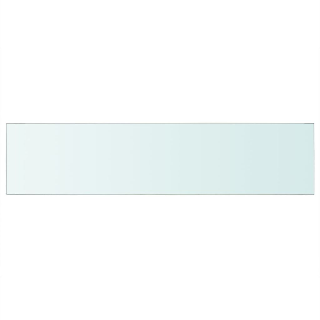 Wandschap transparant 110x25 cm glas